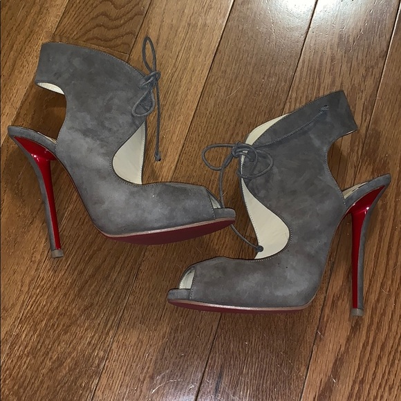 Christian Louboutin Shoes - Christian Louboutin Allegra 120 taupe suede 38